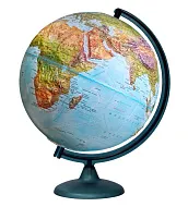 Глобус «Двойная карта» рельефный диаметром 320 мм, с подсветкой