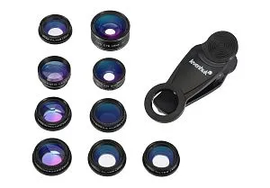 Набор объективов для смартфона Levenhuk Lens S10 (выставочный образец), изображение 1