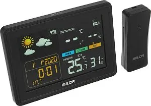 Метеостанция BALDR B0359WST2H2PR, черная, изображение 1