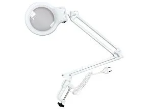 Лупа-лампа настольная «Леда С20» 2/9x, 127 мм, на струбцине, с подсветкой (20 LED) (выставочный образец), изображение 1