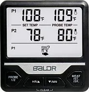 Термометр кулинарный BALDR B0373T2 с двумя щупами, черный