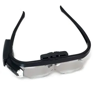 Лупа Kromatech налобная 1,5/2/2,5/3,5/4/4,5x, аккумуляторная, с подсветкой (2 LED) 11642DC, изображение 2