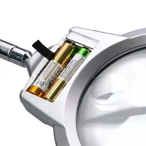 Лупа настольная 2,25/5х, 107/25 мм, с подсветкой (15119-B), изображение 4