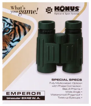 Бинокль Konus Emperor 8x42 WA Green, изображение 15