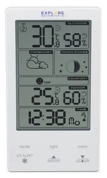 Метеостанция Explore Scientific Classic Vertical, белая, изображение 3