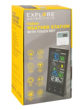 Метеостанция Explore Scientific Classic с цветным дисплеем, черная, изображение 10