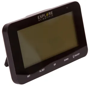 Часы цифровые Explore Scientific с будильником, черные, изображение 6