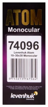 Монокуляр Levenhuk Atom 10–30х30, изображение 14
