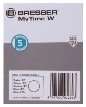 Часы настольные Bresser MyTime W Color LED, черные, изображение 16
