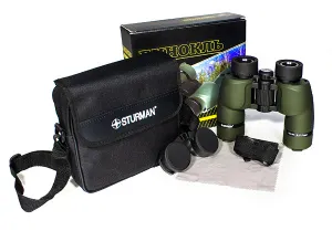 Бинокль STURMAN 10x36, зеленый, изображение 4