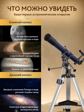 Телескоп Levenhuk New Skyline PLUS 80/900 EQ2, изображение 16