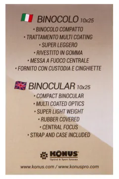 Бинокль Konus Next 10x25, изображение 14