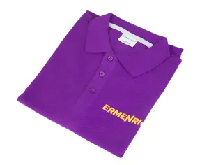 Фирменная футболка-поло Ermenrich, фиолетовая, размер XL, изображение 3